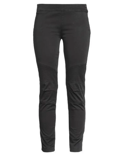Ermanno Scervino Woman Pants Black Size 10 Cotton, Elastane In Black