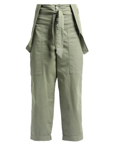 Brand Unique Woman Pants Military Green Size 1 Cotton