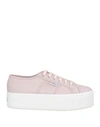 SUPERGA SUPERGA WOMAN SNEAKERS PINK SIZE 6 TEXTILE FIBERS