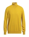 Gran Sasso Man Turtleneck Mustard Size 48 Cashmere In Yellow