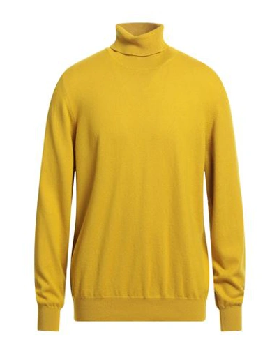Gran Sasso Man Turtleneck Mustard Size 48 Cashmere In Yellow