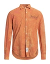 Aries Man Shirt Orange Size S Cotton In Orange