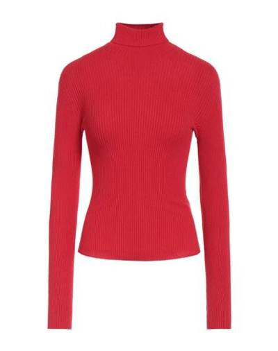 Attic And Barn Woman Turtleneck Red Size M Viscose, Polyester