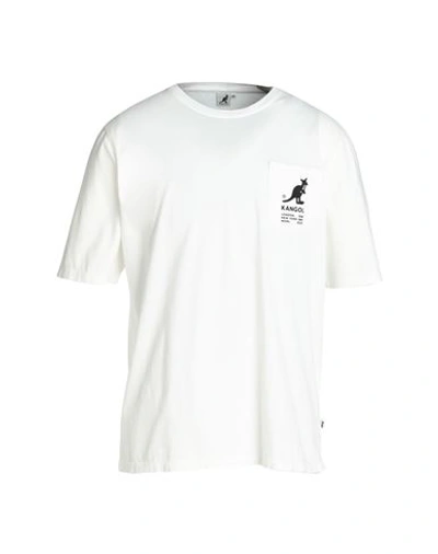 KANGOL KANGOL MAN T-SHIRT WHITE SIZE XL COTTON