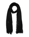 Alpha Studio Woman Scarf Black Size - Acrylic In Black