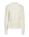 Alpha Studio Woman Sweater Cream Size 10 Wool, Recycled Polyamide In White