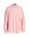 Polo Ralph Lauren Custom Fit Oxford Shirt Man Shirt Salmon Pink Size Xxl Cotton