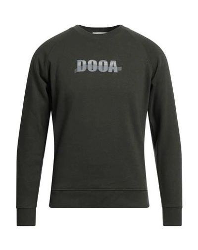 Dooa Man Sweatshirt Military Green Size 3xl Cotton, Polyester