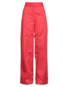 Raf Simons Woman Pants Red Size 2 Cotton, Polyester In Red