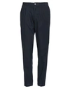 Devore Incipit Man Pants Midnight Blue Size 38 Cotton, Elastane In Blue