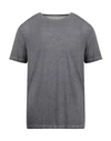 Majestic Filatures Man T-shirt Lead Size L Cotton In Grey
