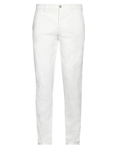 Brooksfield Man Pants White Size 34 Cotton