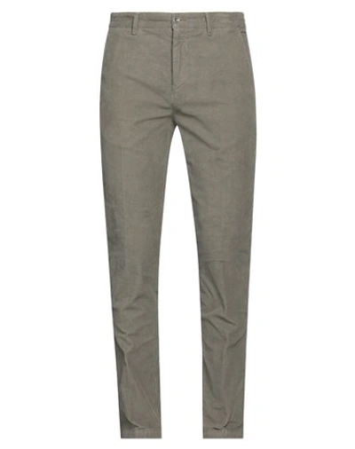 Brooksfield Man Pants Dove Grey Size 32 Cotton In Grey