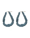 Loewe Woman Earrings Navy Blue Size - Metal