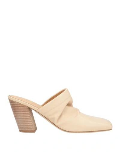 Marsèll Woman Mules & Clogs Beige Size 8 Calfskin