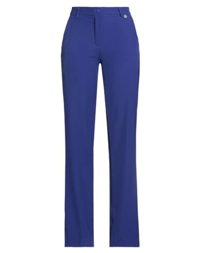 Berna Woman Pants Purple Size 10 Polyester, Elastane