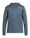 Puma Man Sweatshirt Slate Blue Size Xxl Polyester