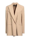 Federica Tosi Woman Blazer Beige Size 10 Acetate, Viscose, Polyester