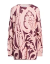 Etro Woman Sweater Pink Size 6 Wool In Pink