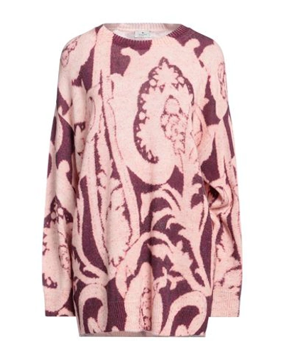 Etro Woman Sweater Pink Size 6 Wool