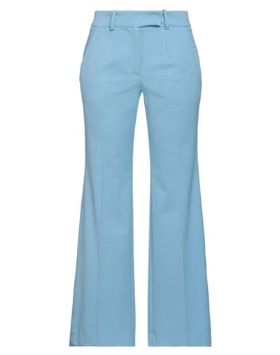Tela Woman Pants Sky Blue Size 6 Polyester, Lambswool, Elastane