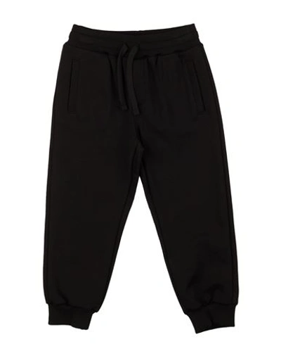 Dolce & Gabbana Babies'  Toddler Girl Pants Black Size 7 Cotton, Elastane, Polyurethane