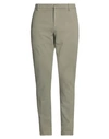 Dondup Man Pants Sage Green Size 36 Cotton, Lyocell, Elastane