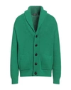 Drumohr Man Cardigan Green Size 46 Merino Wool