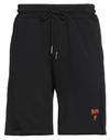 Self Made By Gianfranco Villegas Man Shorts & Bermuda Shorts Black Size Xs Cotton In Black