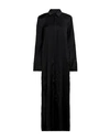 Federica Tosi Woman Maxi Dress Black Size 2 Acetate, Silk In Black