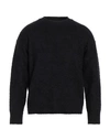 Roberto Collina Man Sweater Black Size 40 Cotton, Nylon, Elastane