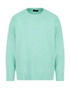 Roberto Collina Man Sweater Light Green Size 38 Cotton, Nylon, Elastane
