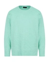 Roberto Collina Man Sweater Light Green Size 36 Cotton, Nylon, Elastane
