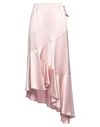 Isabelle Blanche Paris Woman Midi Skirt Pink Size Xxs Acetate, Polyester