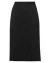 Rue Du Bac Woman Midi Skirt Black Size 4 Polyester, Viscose, Elastane