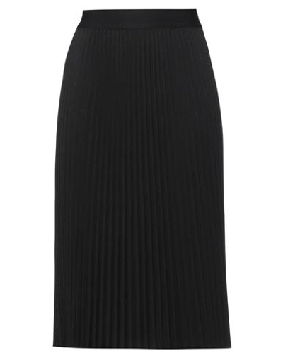Rue Du Bac Woman Midi Skirt Black Size 4 Polyester, Viscose, Elastane