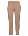 Simona Corsellini Woman Pants Camel Size 4 Polyester, Viscose, Cotton, Elastane In Beige