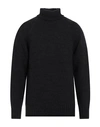 Pt Torino Man Turtleneck Black Size 40 Wool, Alpaca Wool, Acrylic