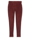 Michael Coal Man Pants Brick Red Size 35 Cotton, Elastane