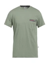 Kangol Man T-shirt Sage Green Size L Cotton