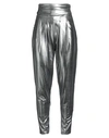 Gaelle Paris Gaëlle Paris Woman Pants Silver Size 8 Polyester, Elastane In Silver