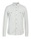 Berna Man Shirt White Size M Cotton, Elastane