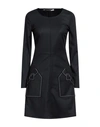 Love Moschino Woman Mini Dress Black Size 6 Cotton, Viscose, Elastane