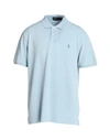 Polo Ralph Lauren Man Polo Shirt Light Blue Size Xxl Cotton