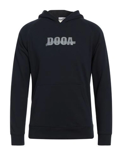Dooa Man Sweatshirt Midnight Blue Size S Cotton, Polyester In Blue