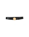 Stella Mccartney Black Logo Buckle Faux Leather Belt
