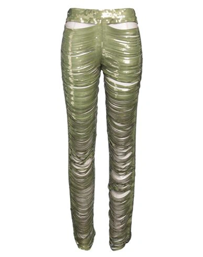 Dsquared2 Woman Pants Sage Green Size 4 Polyamide