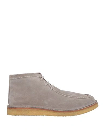 Lerews Man Ankle Boots Dove Grey Size 11 Soft Leather