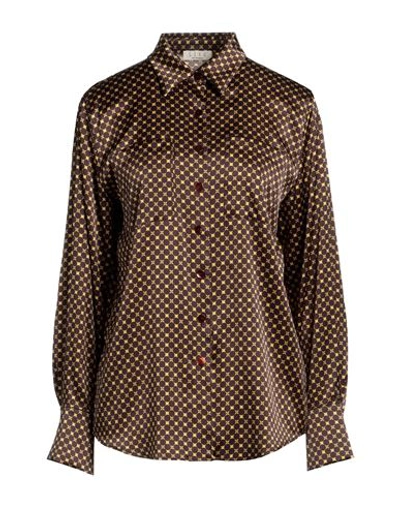 Siyu Woman Shirt Marigold Size 4 Silk, Elastane In Yellow