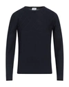 Sseinse Man Sweater Black Size Xxl Polyester In Blue